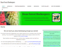Tablet Screenshot of deanforestbeekeepers.co.uk